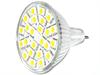 Spotp�re 24xSMD Warm White AC/DC12V - 300 Lumen, MR 16 sokkel.